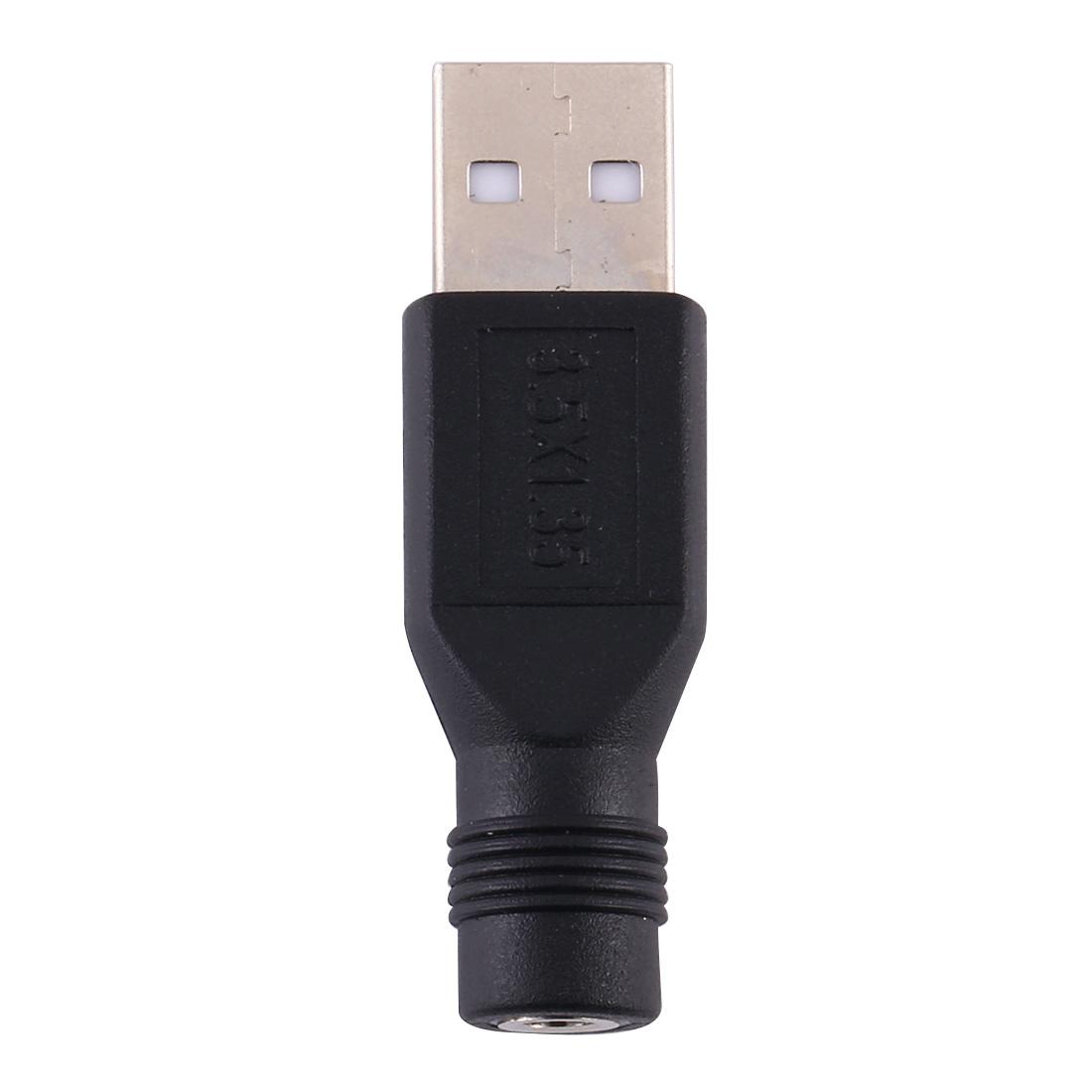 

10Pcs DC Power Plug 3.5 x 1.35mm Male To USB 2.0 Male Adapter As Shown A