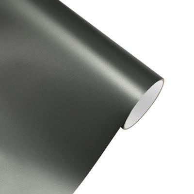 Car Sticker Matt Mountain Ash Grey Wrapping Vinyl Film PET Bubble Free Wrapping Car Accessories Auto Self Adhesive Decals