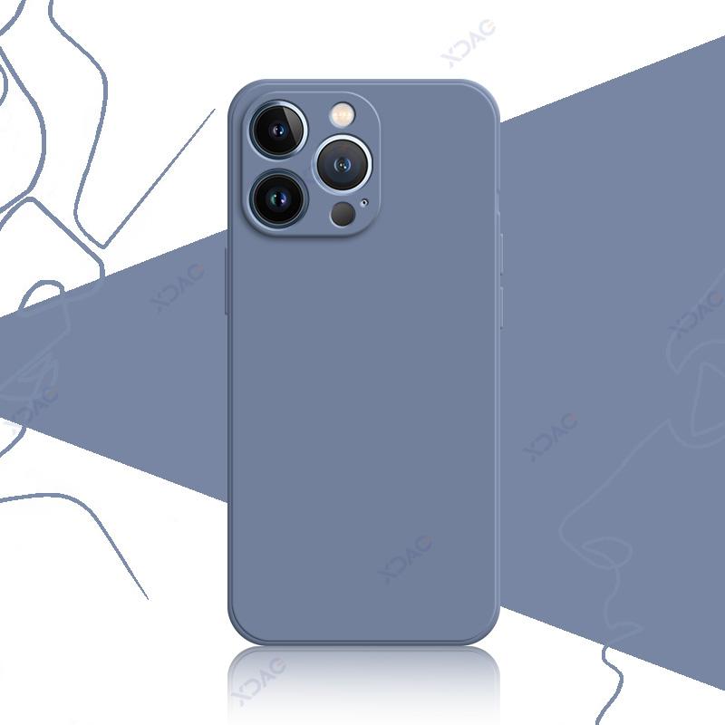 Luxury Case Covers for iPhone 12 13 Pro Max Mini 360 Edge Protective Square Liquid Silicone Mobile Phone Shield Housing