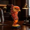 Eagle Statue with Crystal Base Detailed Decor Elegant for Study