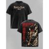 Mikasa Attack On Titan Printed Retro T Shirt Men Clothing Harajuku Vintage Washed Streetwear Casual Oversized Cotton T-shirt