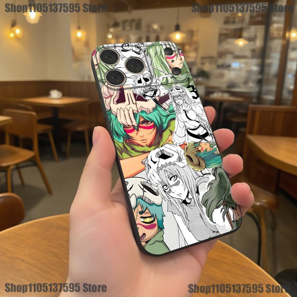 BleachS N-Nelliel-s Phone Case For iPhone 17,16,15,14,13,12,11,Pro,XS,Max,XR,Plus,E,SE4,Mini Black Soft Cover