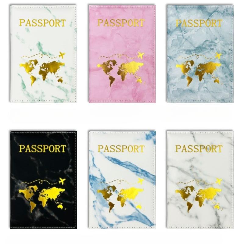 New PU Passport Holder Ticket Passport Covers Travel Passport Protective Cover ID Credit Card Holder Travel Accessories