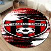 Kulatý koberec FC Spartak Trnava, Koberec do obývacího pokoje, ložnice, k pohovce, herny, Dekorace, Protiskluzová podložka