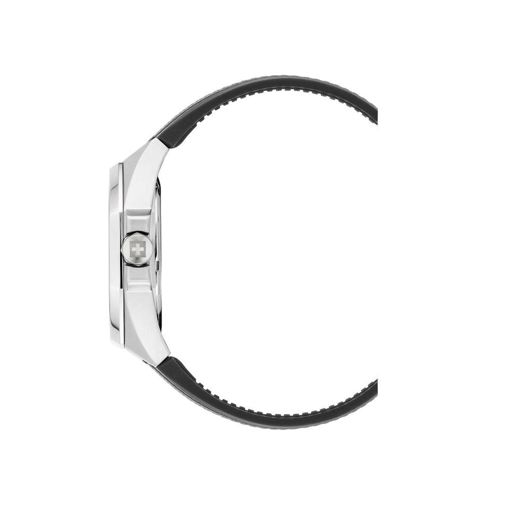 Swiss Alpine Military Typhoon Polyurethene Strap Burgundy Dial Quartz 7005.1836 100M Men's Watch