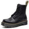 Martin Boots Women's, Soft Leather Machine High Top Short Boots Men's and Women's British Leather Boots Square Head Locomotive Shoes