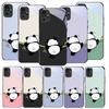 Cute and Adorable Panda For Redmi Note 14 Pro+ 13 Pro 8 9 9S 12S 10 Pro 11 12 13C 14C A3 12 13 K60 Ultra Black Glass Phone Case