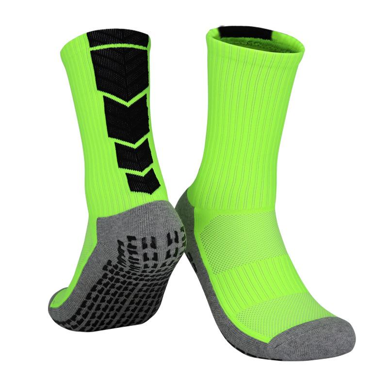 Men'S Dispensing Football Socks Men'S Professional Training Sports Socks Towel Bottom Breathable Medium Tube Socks Non-Slip Socks