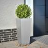 Vidaxl Garden Planter, 35X35X75 Cm, Galvanized Steel