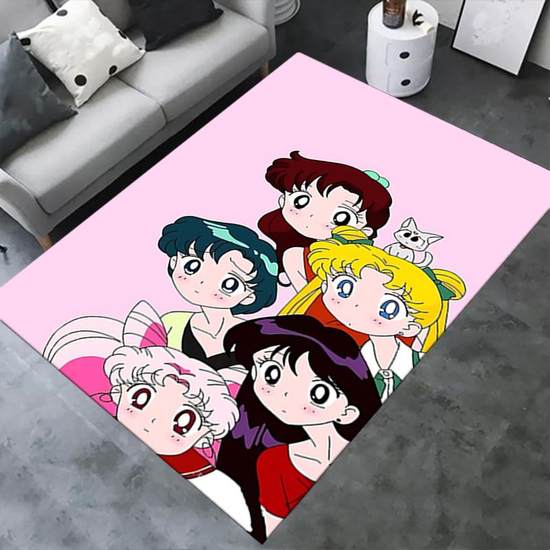 Sailor Moon Charming Anime Characters Chair Mat - Cute Cartoon Decor for Home Office, Living Room, Bedroom Gift Idea.1258a