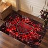 VfB Stuttgart Football Print Crystal Velvet Rug, Comfortable Water Absorbent Non Slip Indoor Floor Carpet
