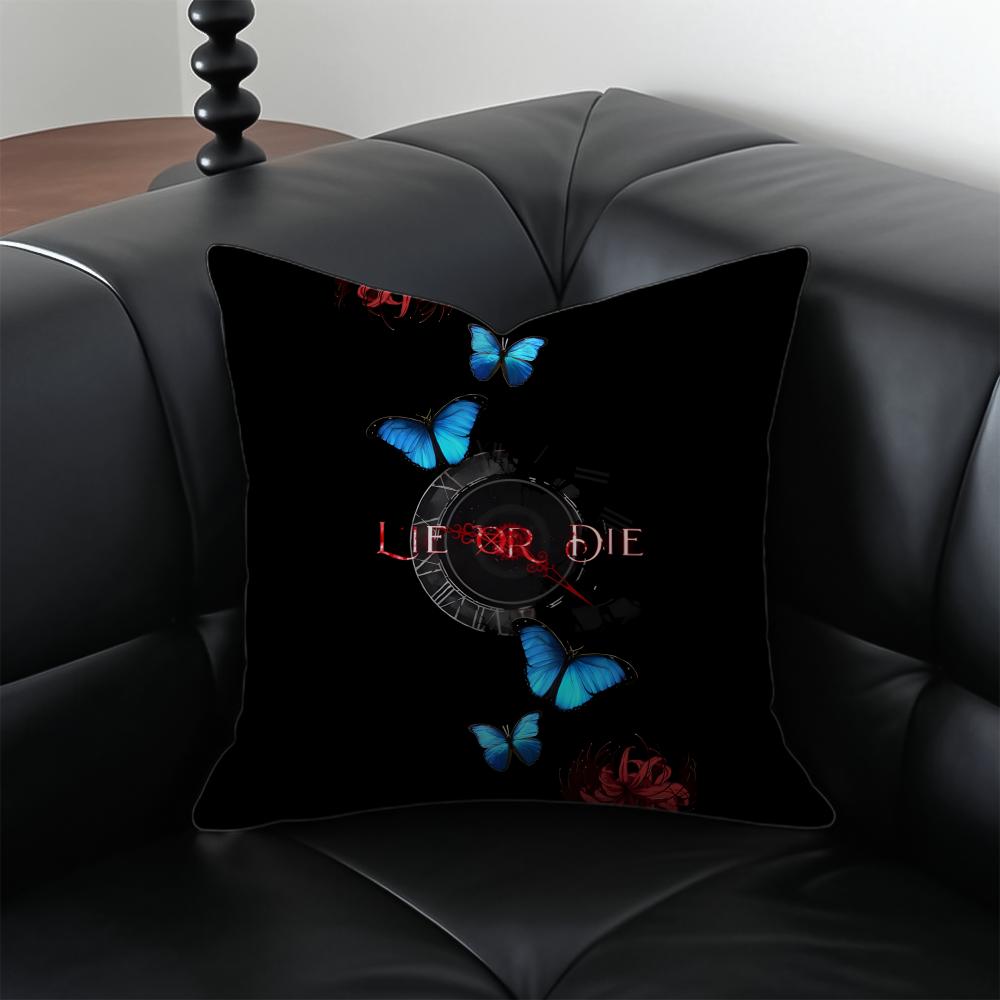 Game Dark LLies of P Cushion Cover Pillow Case Antidustmite Invisible Zipper Silky Short Plush Sofa Cushion