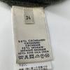HERMES 16AW Khaki cashmerex mohair V-neck ribbed oversized knit tops 34 grayUsed