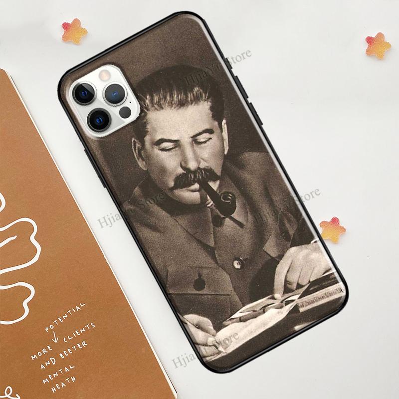 USSR Joseph Stalin For iPhone 12 13 mini 11 Pro Max Phone Case For iPhone 7 8 Plus X XR XS Max SE 2020 Coque