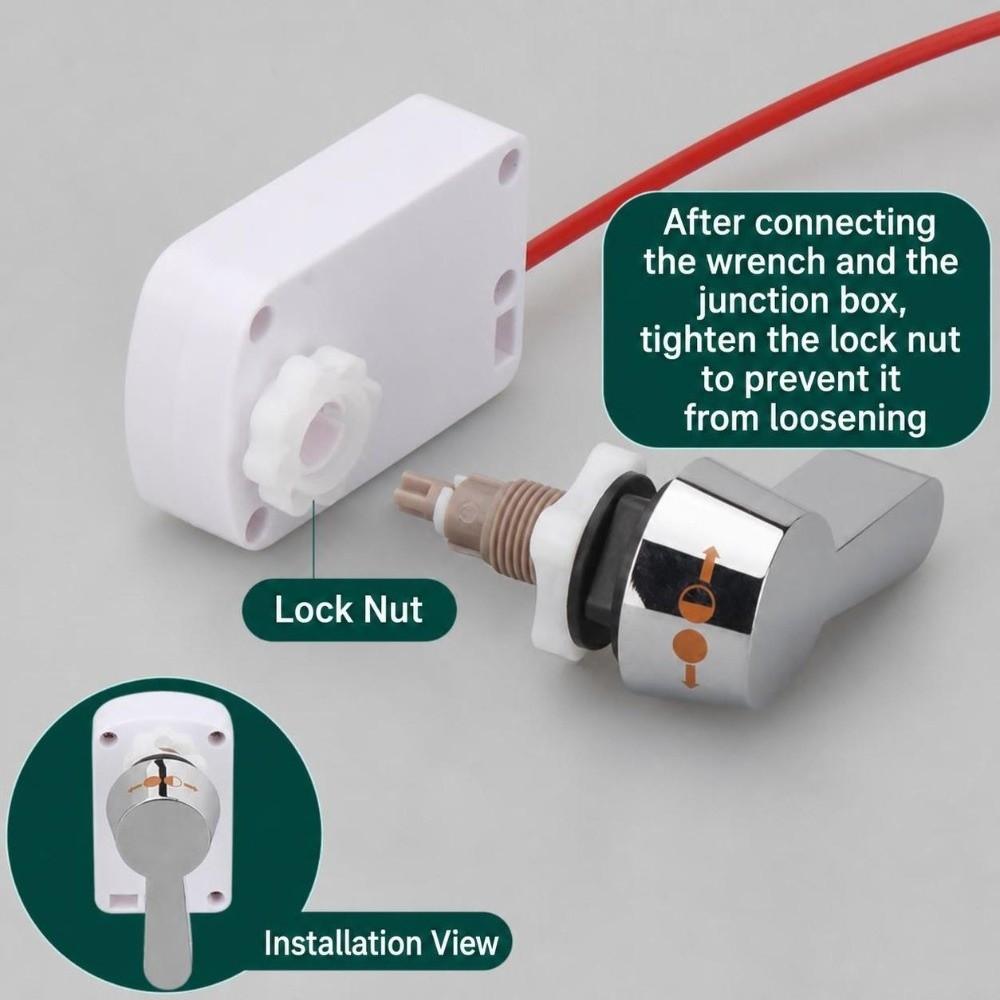 Cable Operated Toilet Flush Button Adjustable Toilet Flush Replacement Water Tank Accessory