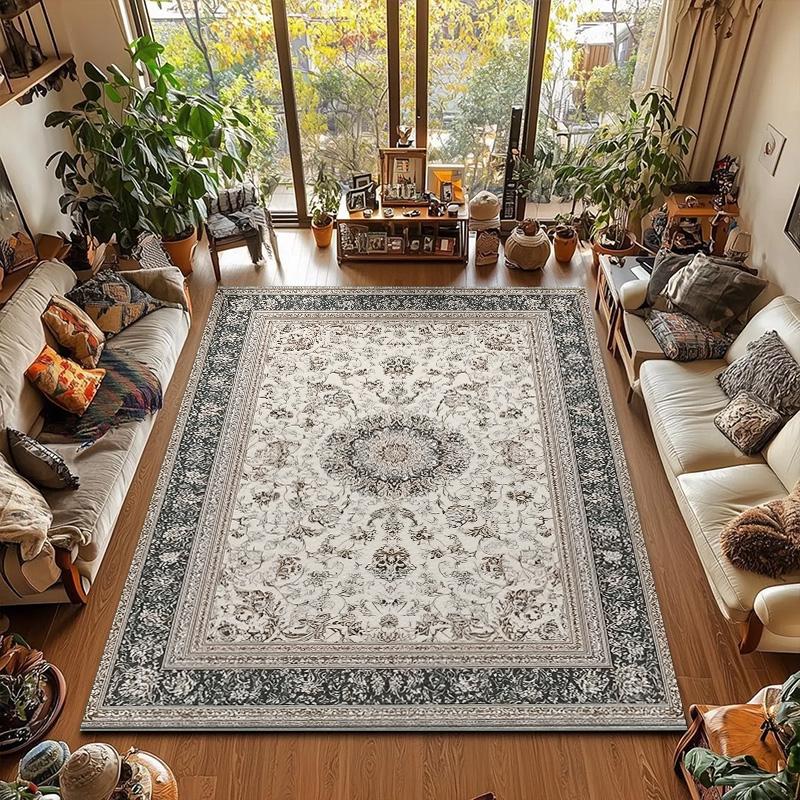 Retro Non Slip Washable Large Area Rug For Bedroom Living Room Home Decor Soft Comfortable Floor Mat