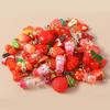 Mixed 10pcs Resin Colorful Heart Flower Animal Rainbow Charms for Earring Necklace Handmade Jewelry Making Accessories