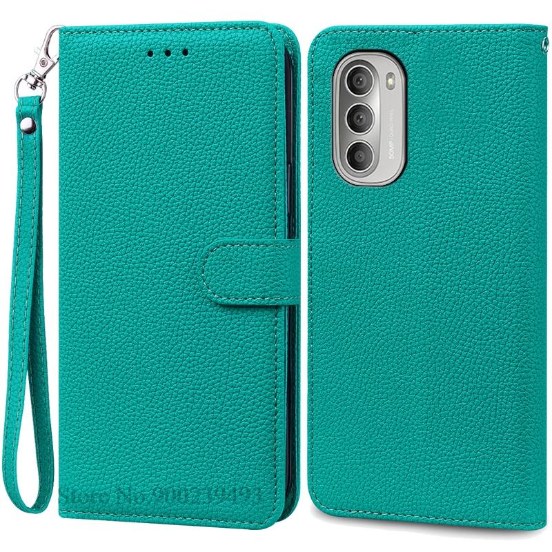 For Motorola G51 5G Deksel Lær Flip Lommebokdeksel For Moto G51 5G Deksel Mykt Silikondeksel For Motorola G51 5G Deksel Fundas