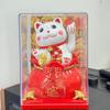 Solar-Powered Fortune God Waving Ornament - Stress Relief & Festive Charm for Car or Office, Perfect Birthday Gift