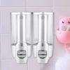 350ml 2*350ml Bathroom Wall Mounted Soap Shampoo Dispenser Lotion Liquid Pump