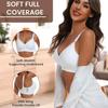 European and American new products large size women's thin underwear jelly seamless bra large chest gathering no steel ring bra women