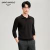 Baoxiniao Men's Business Casual Wool Blend Polo Sweater