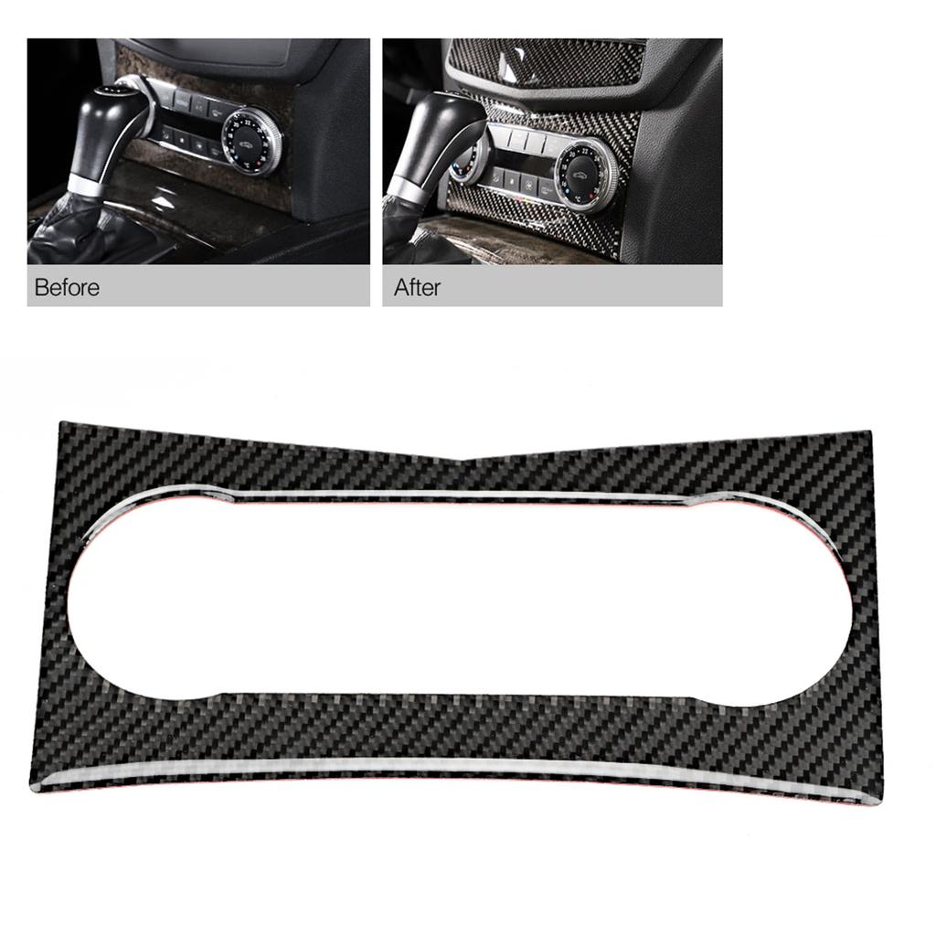 Car Carbon Fiber Air Condition Panel Cover Trim Fit for Mercedesbenz W204 C Class 20072012
