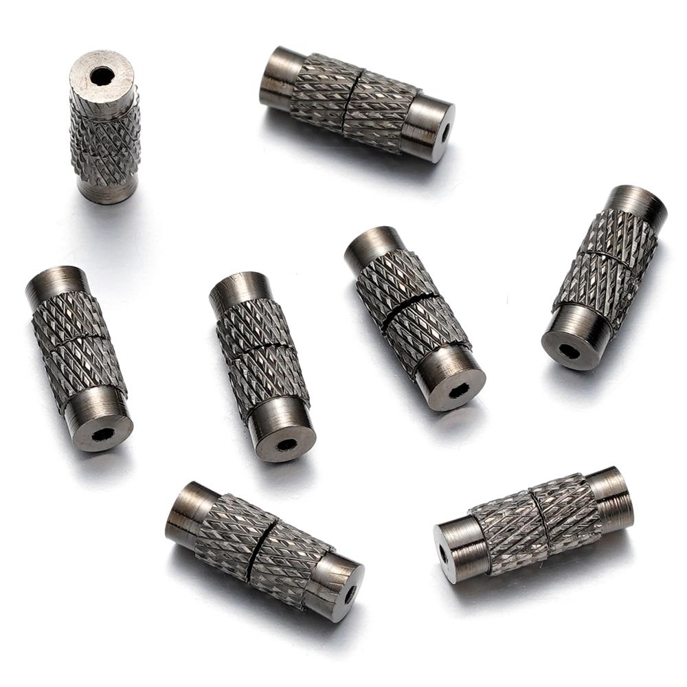 20pcs Brass Screw Clasp Closure Fastener Lock Jewelry End Tip Caps For DIY Bracelet Necklace Jewelry  Making Supply Accessories