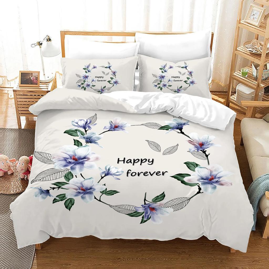 Wedding Comforter Bedding Sets Queen King Size Duvet Cover With Pillowcases Double Bed Home Textile Bedroom Bed Cover Set 3 Pcs