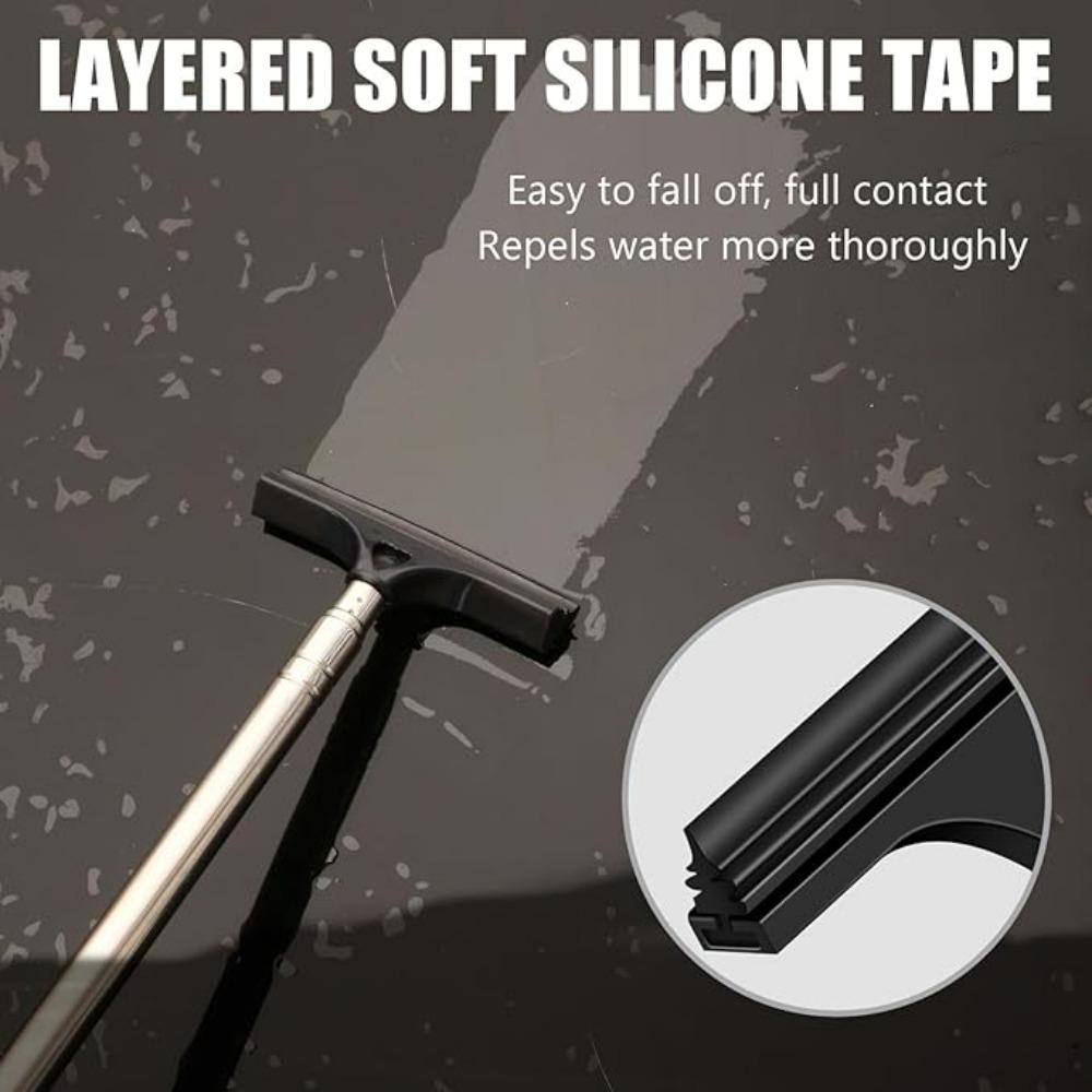 Automobile Windshield Water Scraping Portable Rainy Glass Window Cleaning Tool Extendable Car Rearview Mirror Squeegee Gadget