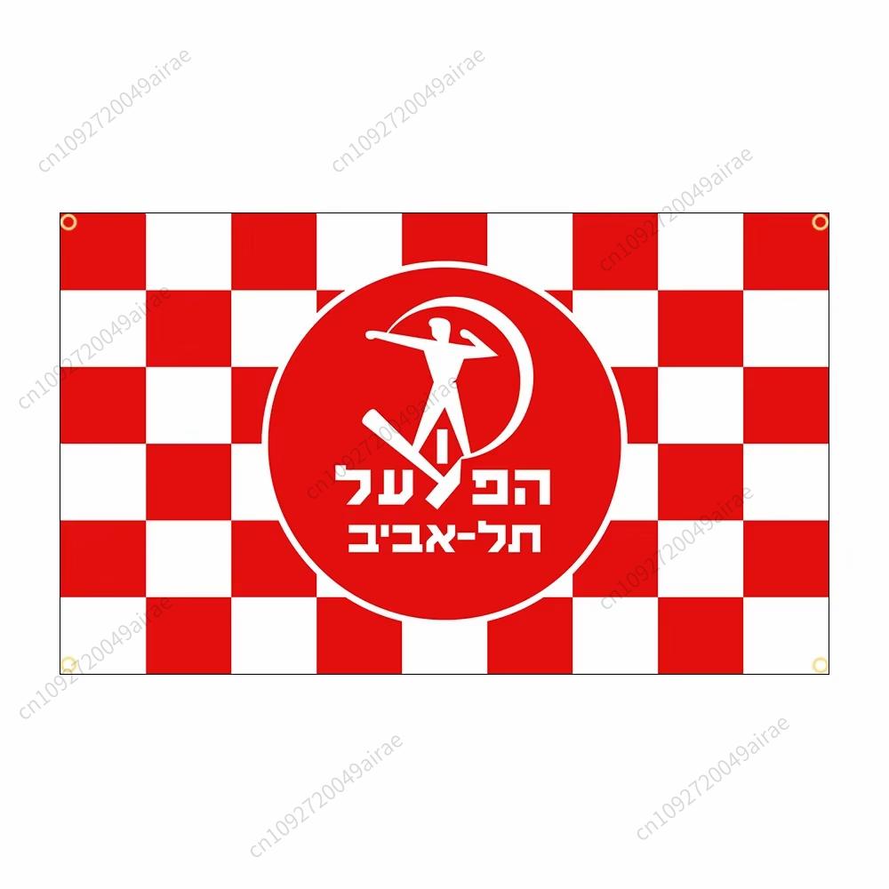 90X150CM Israel Hapoel Tel Aviv Stadt Fußballwettbewerb Flagge Polyester Gedrucktes Banner Dekor Dekoration Garagenfahnen Wandteppich