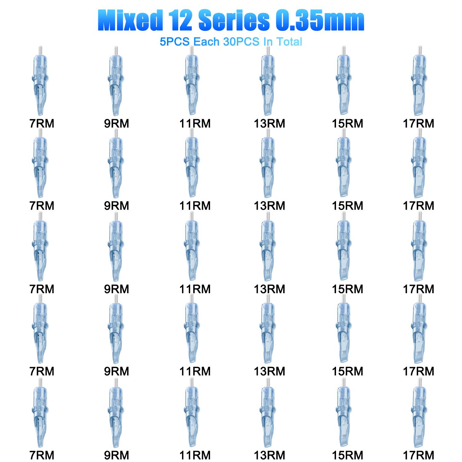 

Інтегрована голка для татуювання, голка для татуювання татуювання, інтегрована голка Mada Machine Tattoo Embroidery 20 шт.