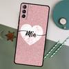 Personalised Name Initial Pink Case For Samsung Galaxy S20 S21 FE S22 Plus S23 Ultra S8 S9 S10 Plus Note 10 20 Ultra Cover