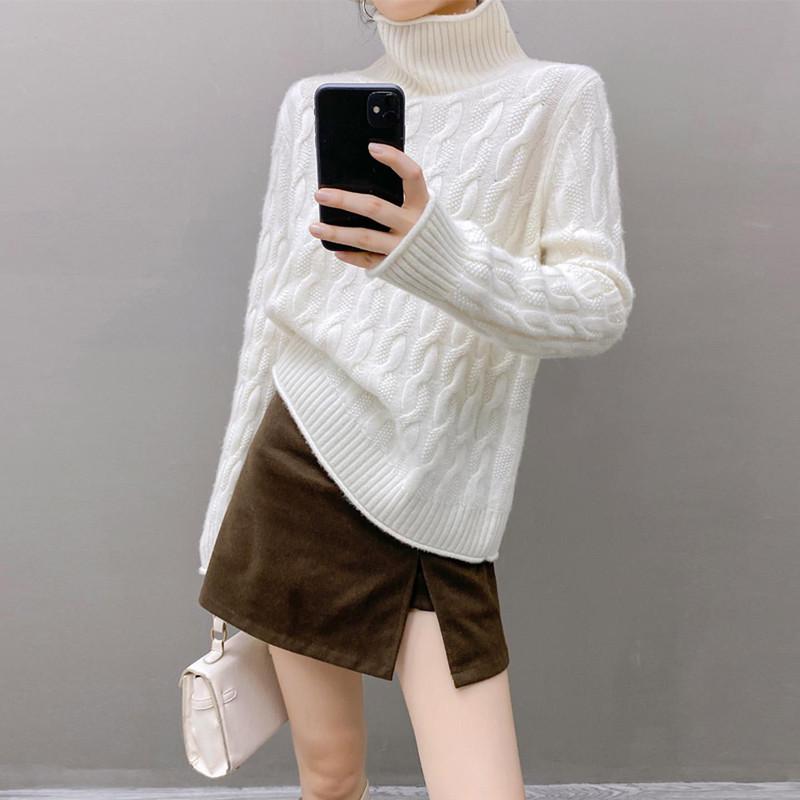 Qinghe 100% Pure Cashmere Women's Sweater - Ultra Soft Luxury Winter Pullover