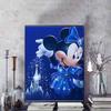 Disney Diamond Painting Set Minnie Mouse Ice and Snow Magic Castle Illustration Embroidery Wall Decoration DIY Set Gift Handmade Crystal 5D Diamond
