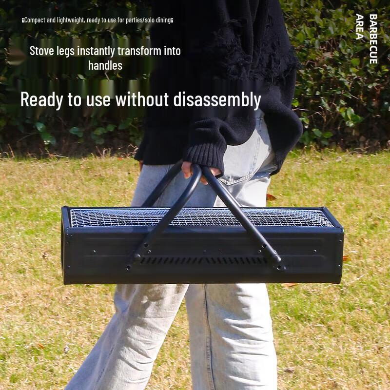 Jundingying Portable Foldable BBQ Grill Set