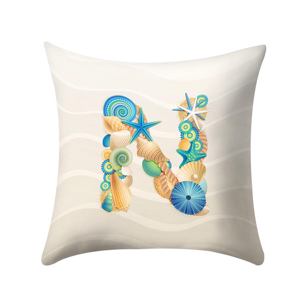 Buy HS Print Pillow Case Polyester Sofa Car Cushion Cover Home Decor 45