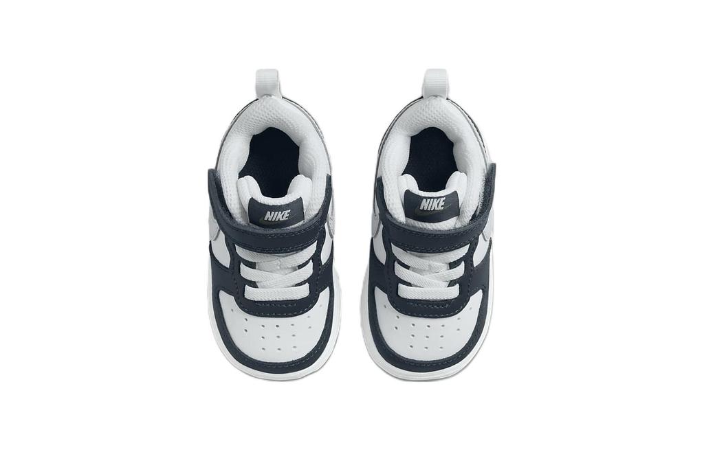 Nike Court Borough Low 2 Low Top Toddler Shoes White Blue Infant And Toddler BQ5453-121