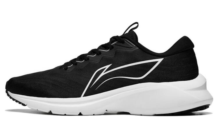 Li Ning YunQue Повседневная ткань Скользкая, износостойкая, дышащая Низкие кроссовки для бега Мужские Черный ARST033-1 43