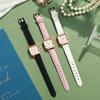 Simple Women's Quartz Watch Rose Gold Square Dial Quartz Wristwatch Fashion Leather Strap Ladies Business Wristwatch Reloj Mujer