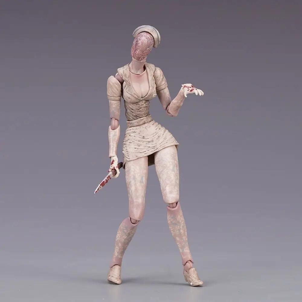 Фигурка Figma Sp-055 Silent Hill Пирамидоголовый Красный Пирамидоголовый Разоблачение ПВХ Figma SP-061 Пузыреголовая Медсестра Модель Игрушки without box