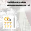 Premium Airless Sprayer Components Set with Nozzles Seat Filter Heat Resistant Metal Plastic Painting Tool Part