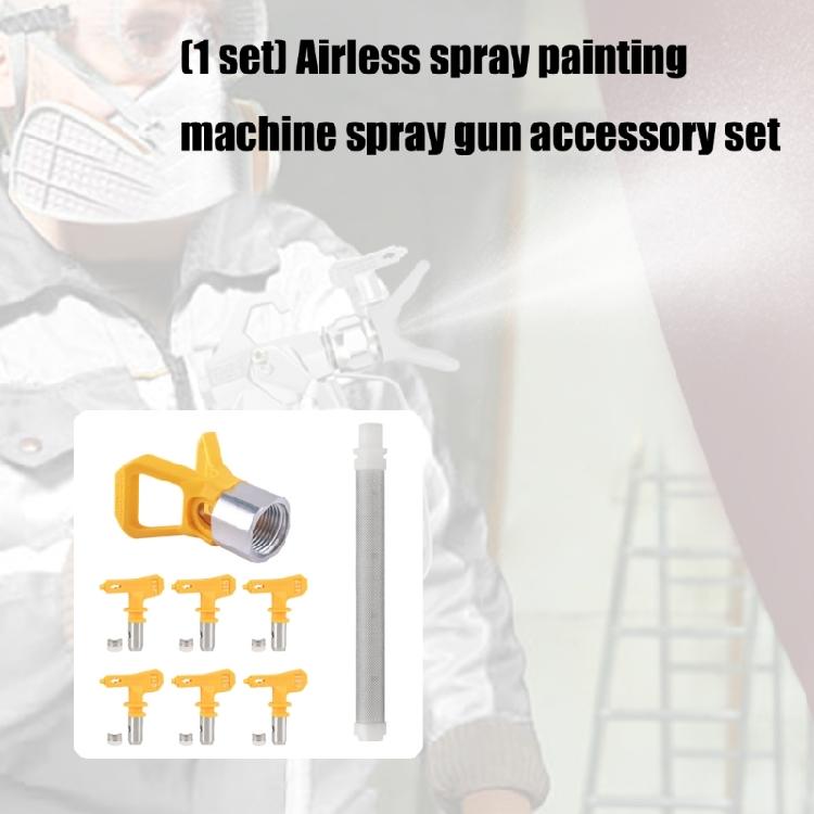 Premium Airless Sprayer Components Set with Nozzles Seat Filter Heat Resistant Metal Plastic Painting Tool Part