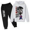 Kinder Lamine Yamal 2-teiliges Trainingsanzug Set Jungen Mädchen Fußballstar Hoodie + Jogginghose Set Grafisches Kapuzensweatshirt Sport Outfit