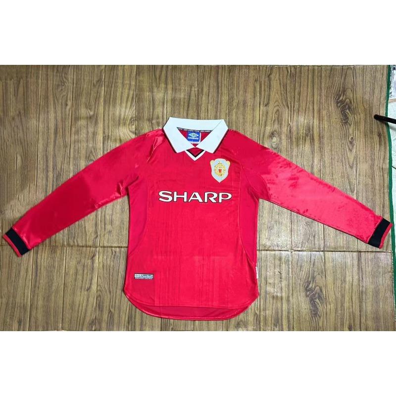 Source Direct Supply Retro Long-sleeved Jersey Real Madrid Barcelona Manchester United Juventus Liverpool Embroidery Sports Ball
