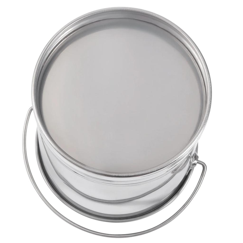 8L/8.5 Qt Stainless Steel Storage Bucket Milk Round Pail Compost Bucket with Lid and Handle for Various Large Events