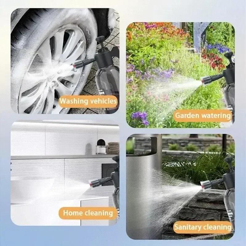 Manual Pump Foam Sprayers, Pneumatic Foam Snow Removers, High-pressure Car Wash Bottle Sprayers for Household and Car Cleaning