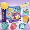8 In 1 Squishy Pack Piece Fun Box,Squishy Food Squishies Set Slow Rising Butter Strawberry Sugar Filled Ice Cube Apple Bread Cat Paw Squishy Toys