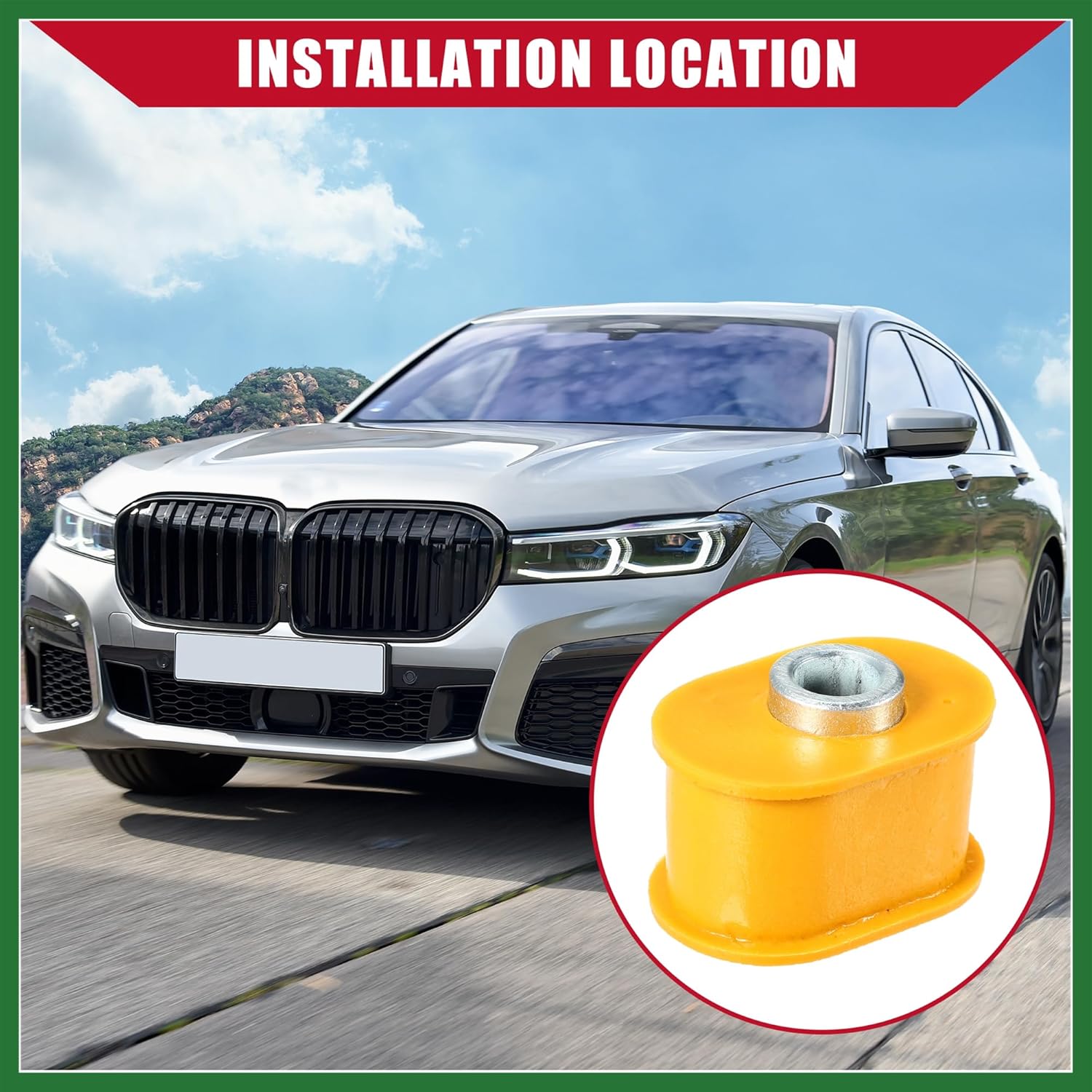 

Motoforti No.51217112443/51217112444 Door Check Strap Bushing for BMW 7 Series E65 E66 2004-2008 / Front Left Right Door Hinge Check Strap