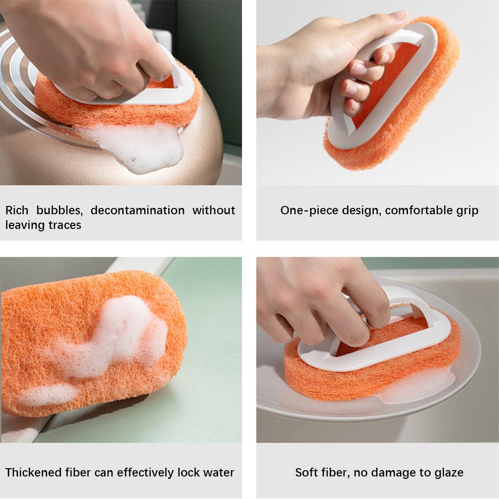 Burete de bucătărie cu mâner, fără urme, perii pentru oală, perie de curățare pentru baie, ștergător de ulei și murdărie, accesorii de uz casnic